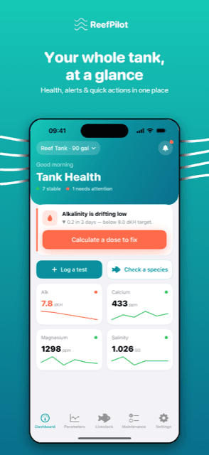 ReefPilot app screenshot