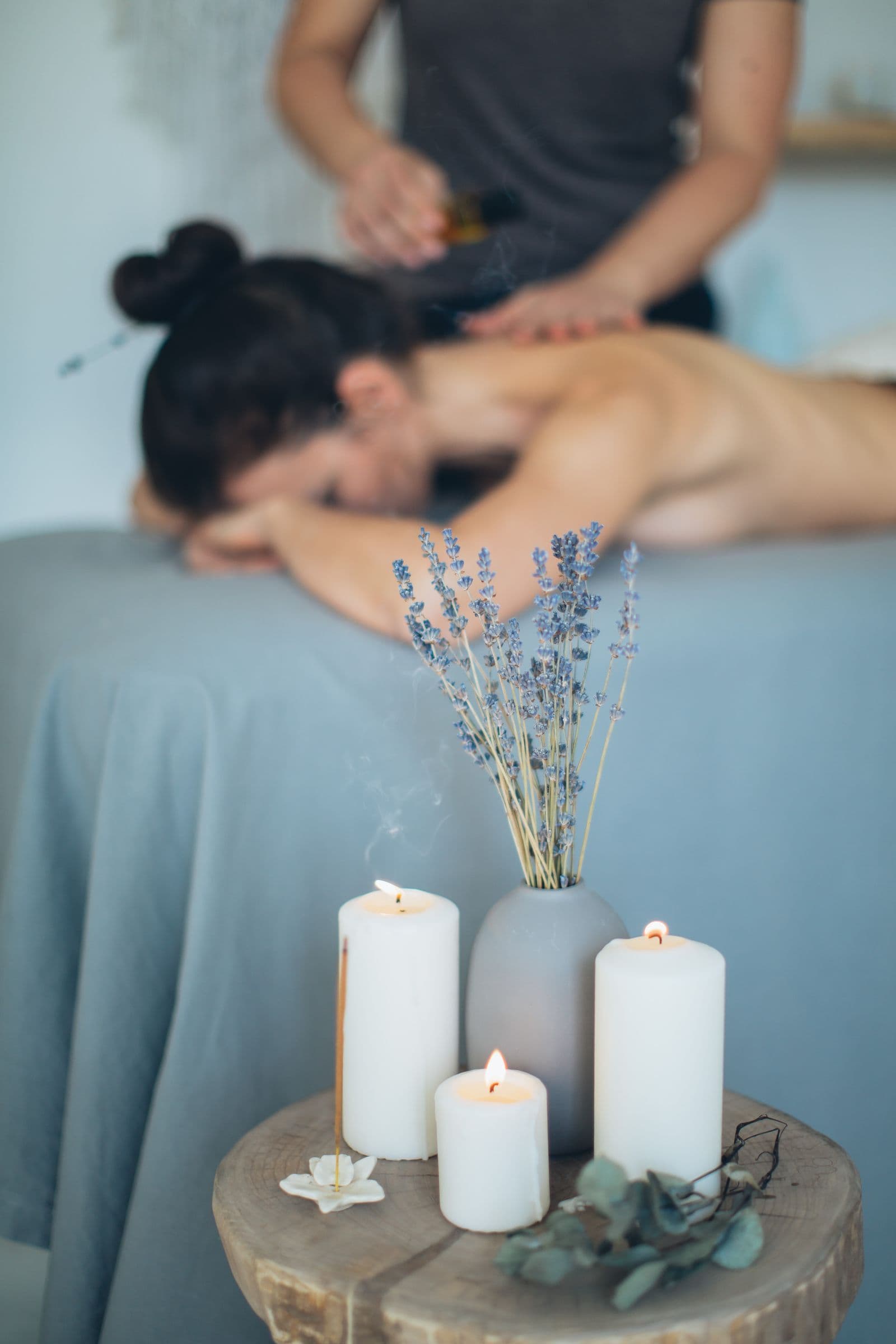 A quiet spa treatment room