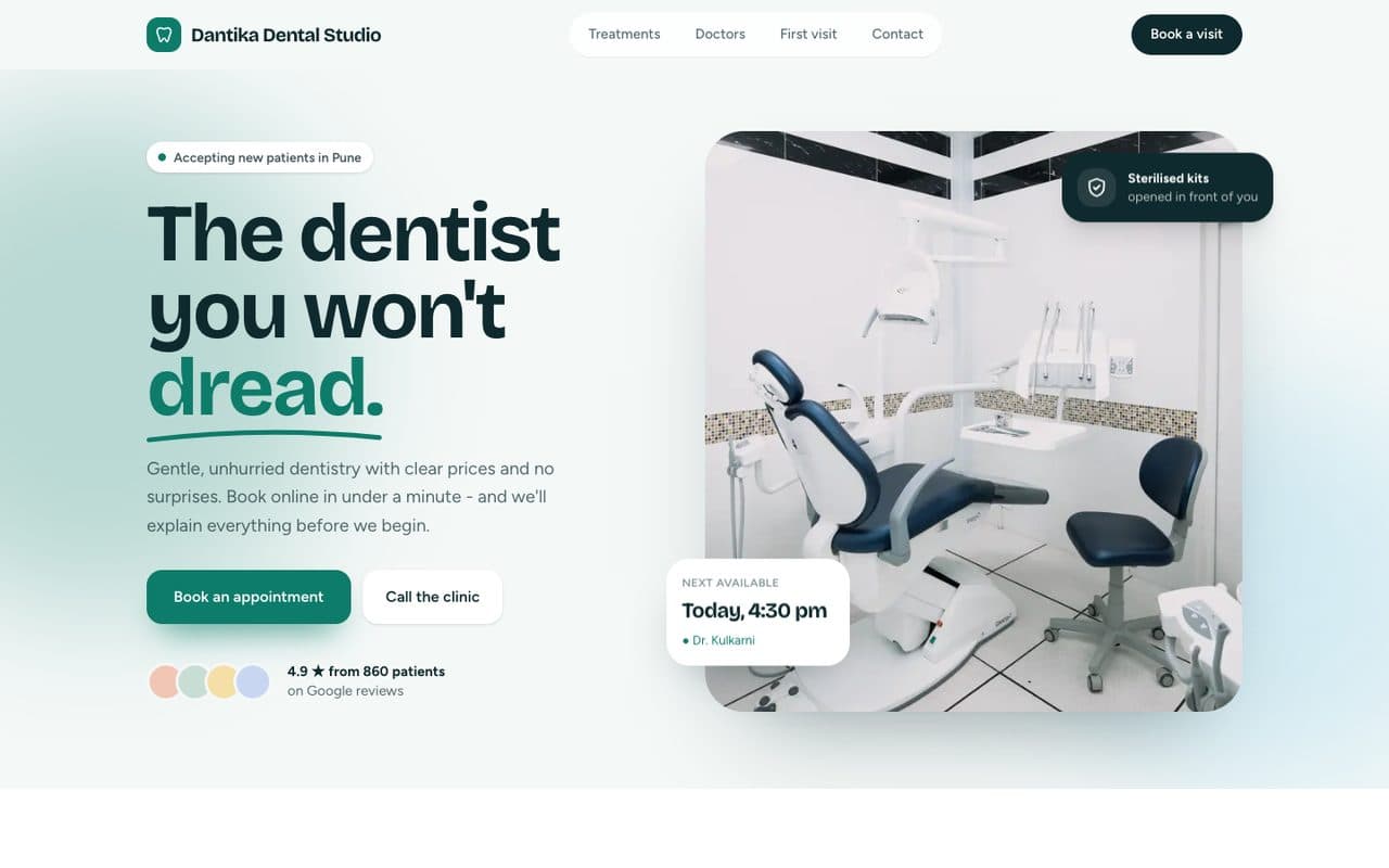 Dental & Clinic Website demo