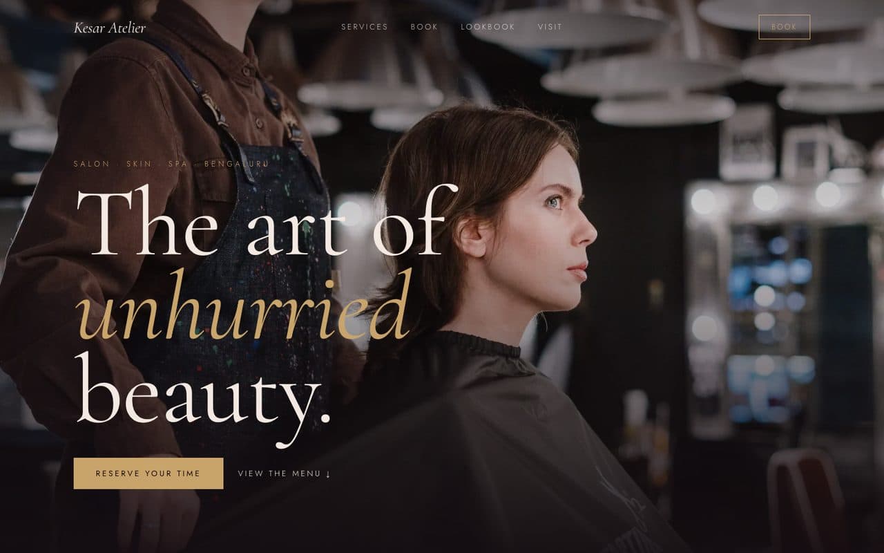 Salon & Spa Website demo