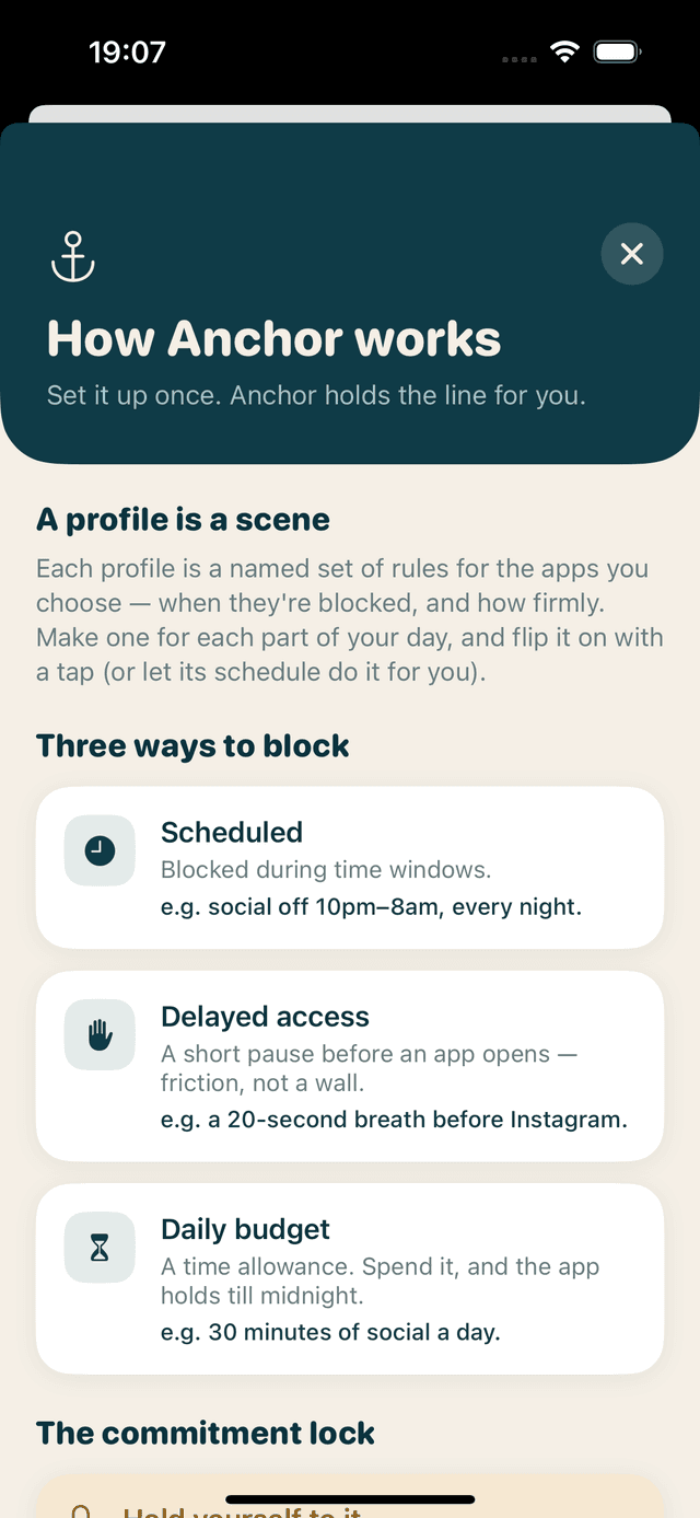 Anchor screenshot 2
