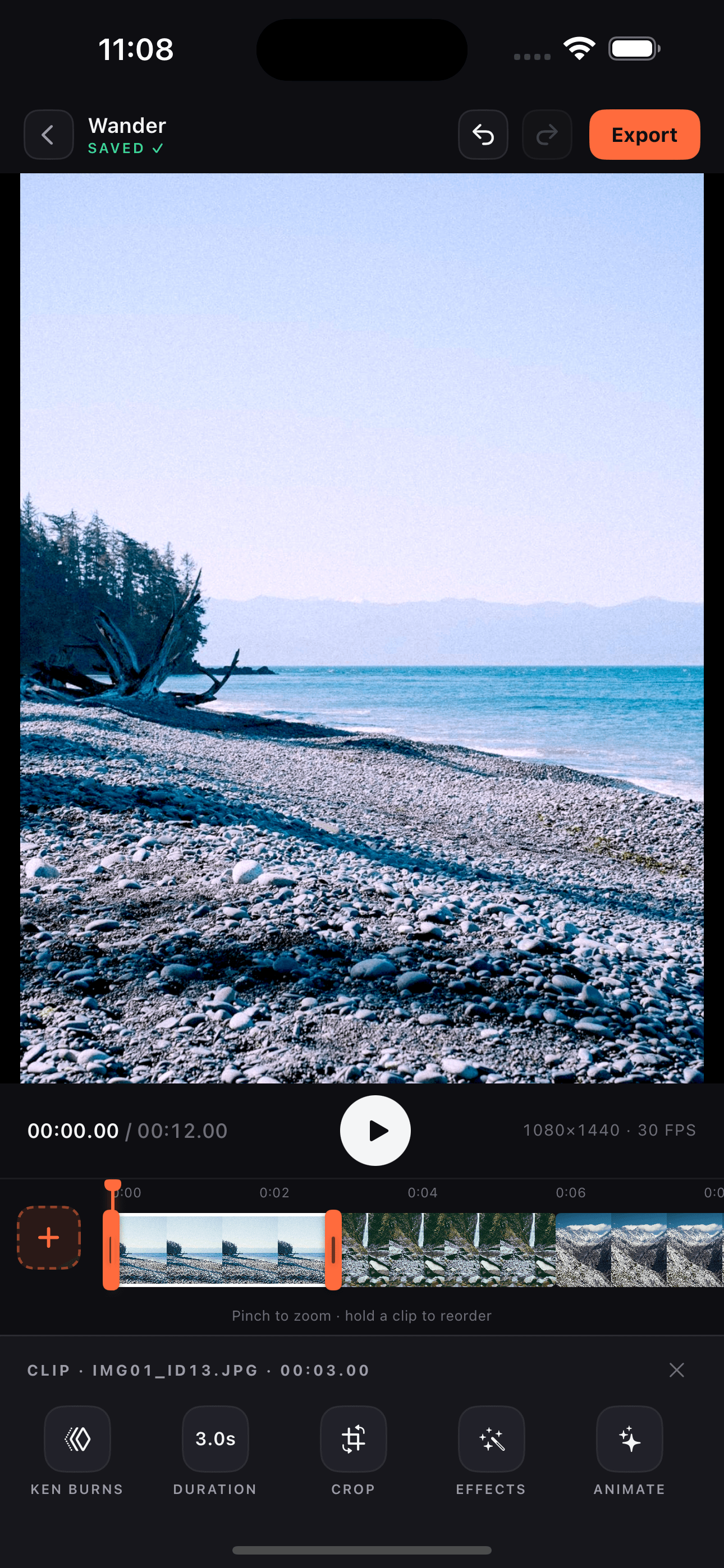 Cineo app shown on iPhone