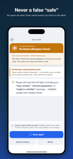 SafeBite screenshot 3